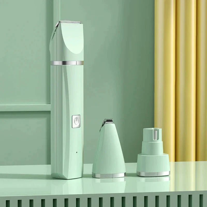 4 in 1 Electric Pet Grooming Kit - Hair Trimmer, Clippers, Nail Grinder for Cats & Dogs - Liora Paws