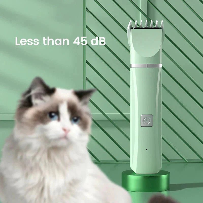 4 in 1 Electric Pet Grooming Kit - Hair Trimmer, Clippers, Nail Grinder for Cats & Dogs - Liora Paws