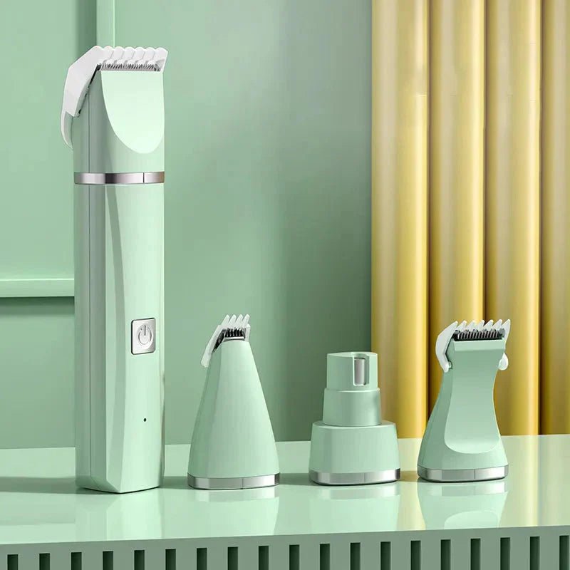 4 in 1 Electric Pet Grooming Kit - Hair Trimmer, Clippers, Nail Grinder for Cats & Dogs - Liora Paws