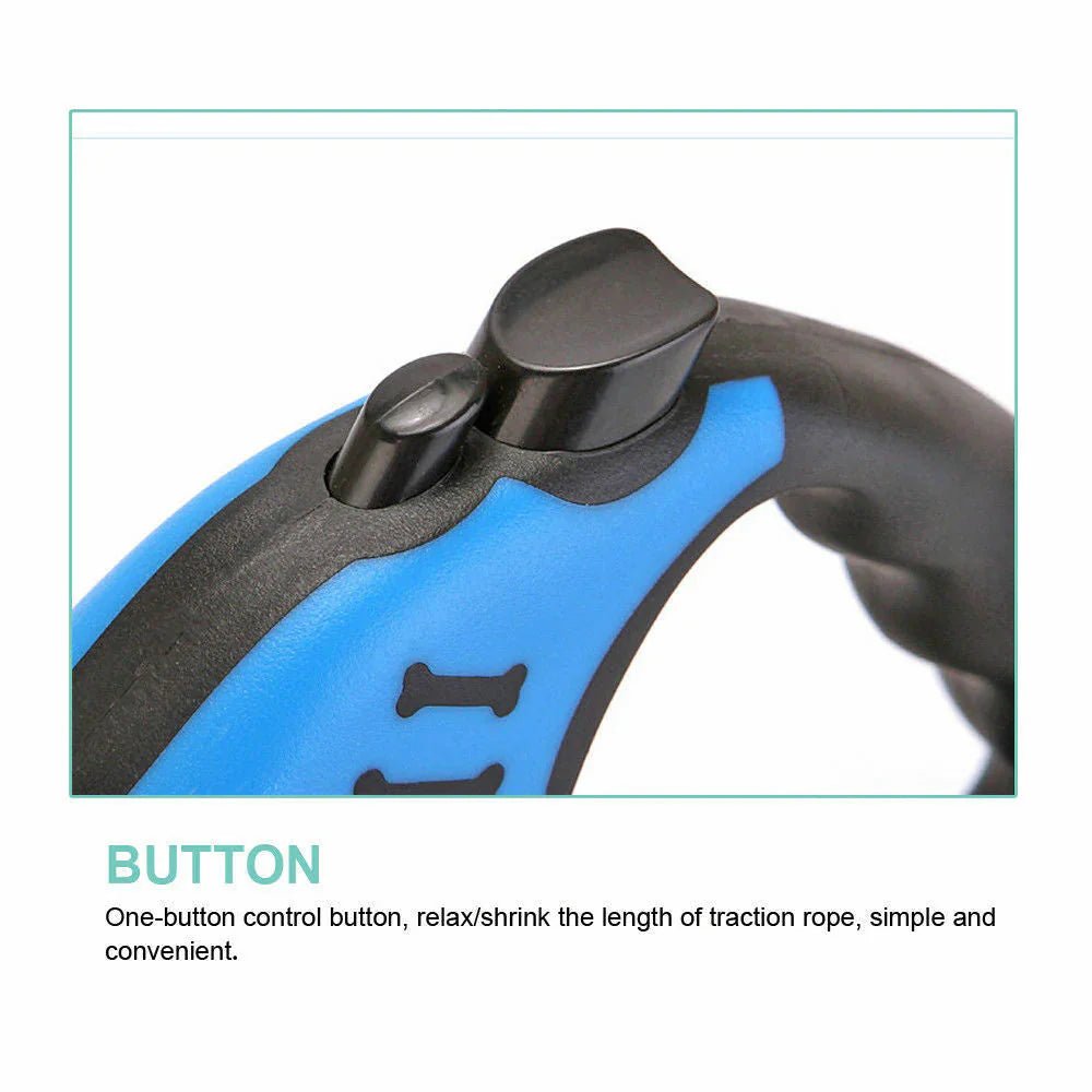 Automatic Retractable Dog Leash - Dual Size Options with Brake & Lock Safety System - Liora Paws
