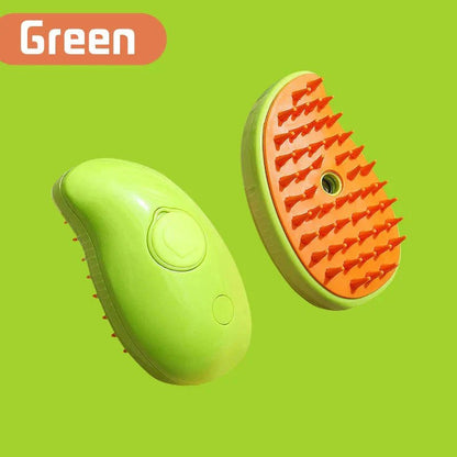 Electric Cat Steam Brush – 3 - In - 1 Pet Grooming Comb with Water Spray for Cats and Dogs, USB Rechargeable - Liora Paws