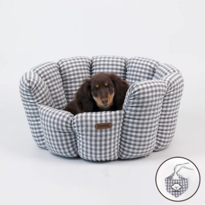 Plaid Pet Bed For All Seasons - Liora Paws