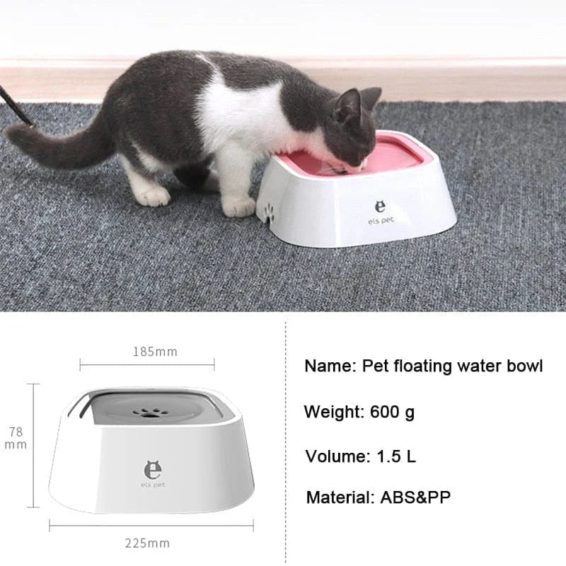 Dog Drinking Water Bowl with Floating Design - Non - Wetting, Non - Skid, Large Capacity - Liora Paws
