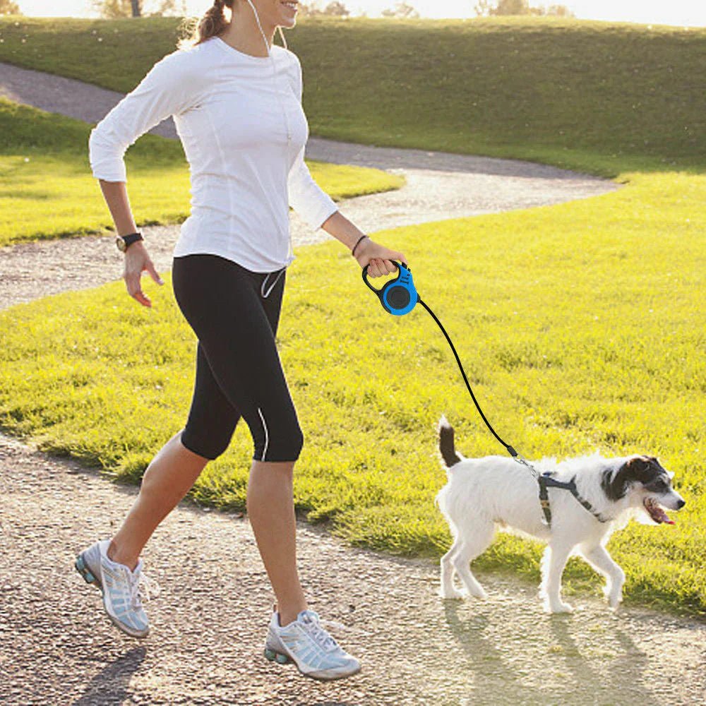 Automatic Retractable Dog Leash - Dual Size Options with Brake & Lock Safety System - Liora Paws