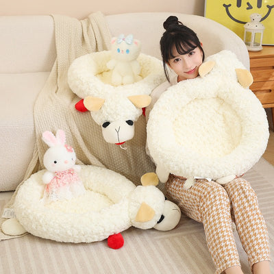 Pet Supplies Dog Cat Plush Nest Four Seasons Universal Warm Mattress - Liora Paws