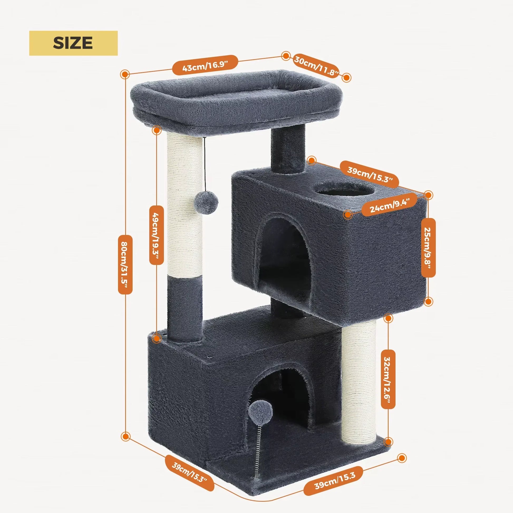 Cat Tree for Large Cats Cat Tower for Indoor - Liora Paws